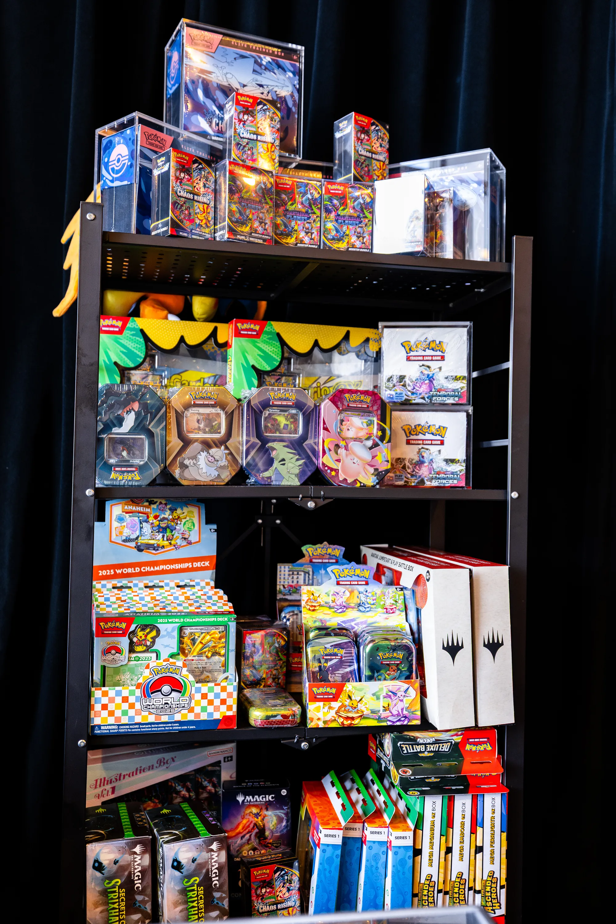Trading card and TCG product on display at a Mom and Pop Card Show event