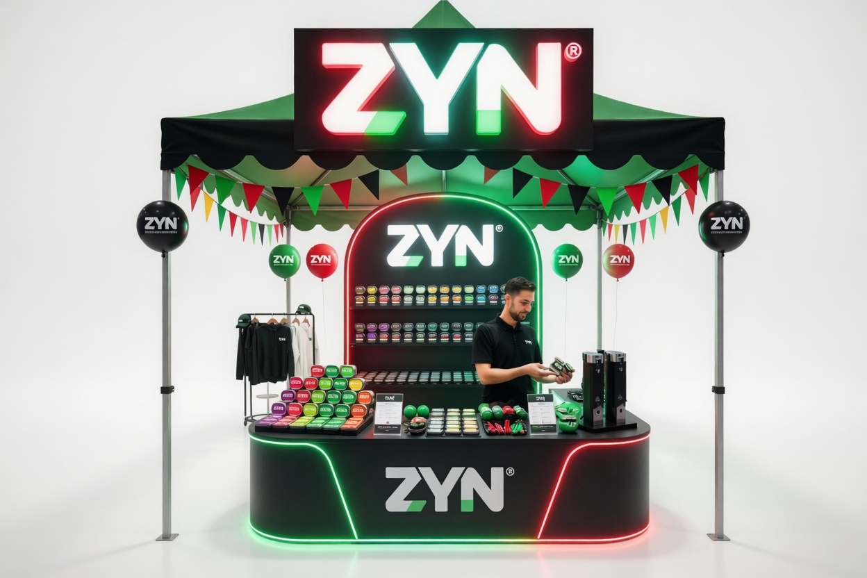 Concept — custom branded activation tent